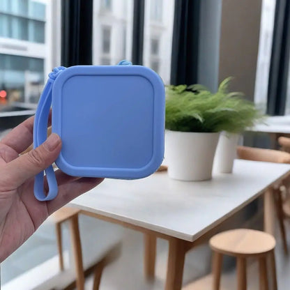 Vintage Silicone Organizer Wallet Coin Purse Waterproof Zipper Earphone Bag Travel Pouch Students