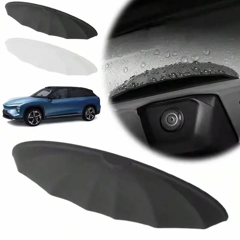 Car Rear Camera Rain Cover - Thickened & Widened Silicone, Non-Destructive Installation, Suitable for All Car Car Models, Clear