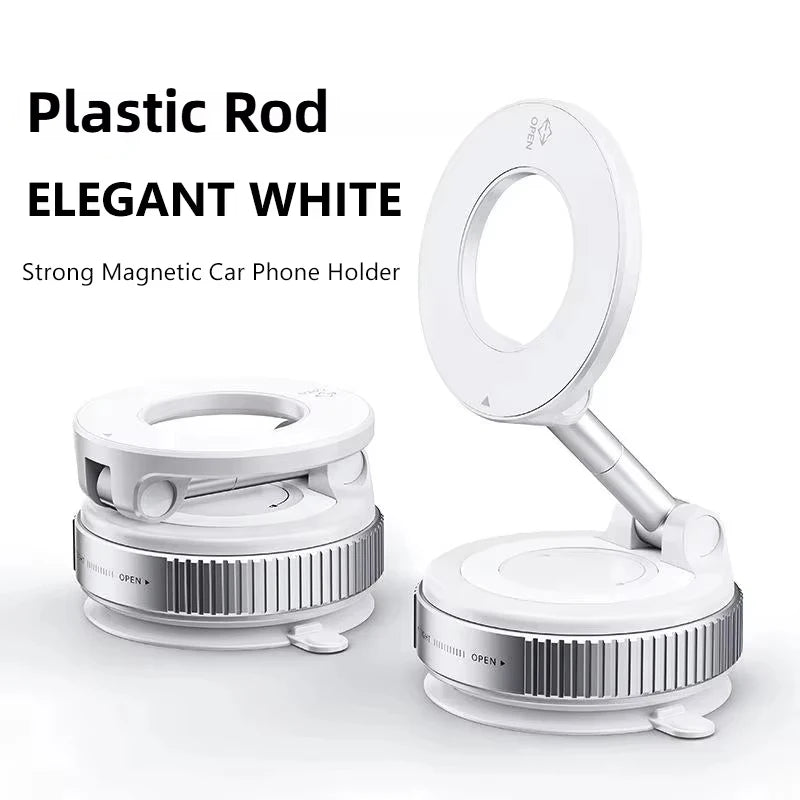 Vacuum Magnet Car Bracket Upgraded Version Multi-angles Adjustment Strong Magnetic Suck Foldable Car Navigation Phone Holder