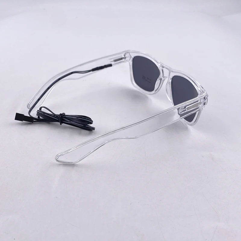 Light Up Led Glasses Neon Party Luminous Glasses EL Wire Glowing Sunglasses Novelty Gift for Adult Glow Bright Light Supplies