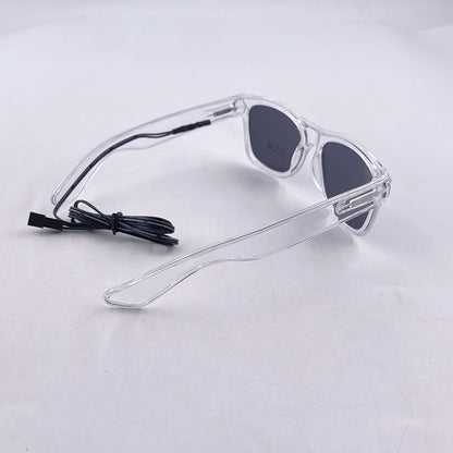 Light Up Led Glasses Neon Party Luminous Glasses EL Wire Glowing Sunglasses Novelty Gift for Adult Glow Bright Light Supplies