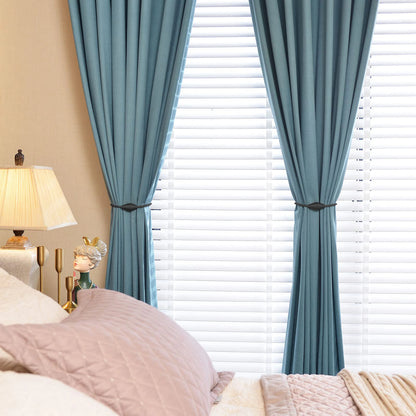 2pcs European style conical shaped strong magnetic curtain tiebacks for thin or heavy curtains, suitable for home, living room