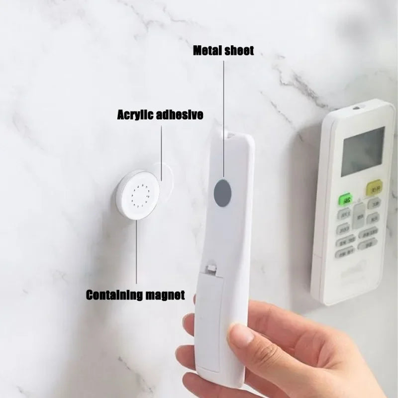 2sets - Strong Magnetic Hooks Anti-Lost Magnet Holder Remote Control Storage Hooks Wall Mount Fridge Stickers Hook for Home Organizer
