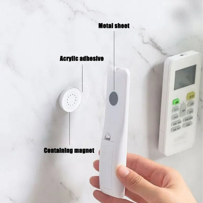 2sets - Strong Magnetic Hooks Anti-Lost Magnet Holder Remote Control Storage Hooks Wall Mount Fridge Stickers Hook for Home Organizer