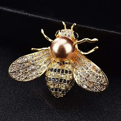 Delicate Insect Brooch for Women Little Bee Lapel Pins Crystal Rhinestone Brooch Jewelry Gifts 2026 New
