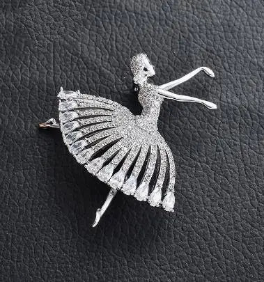 Fashionable and cute angel brooch with full diamond alloy clip