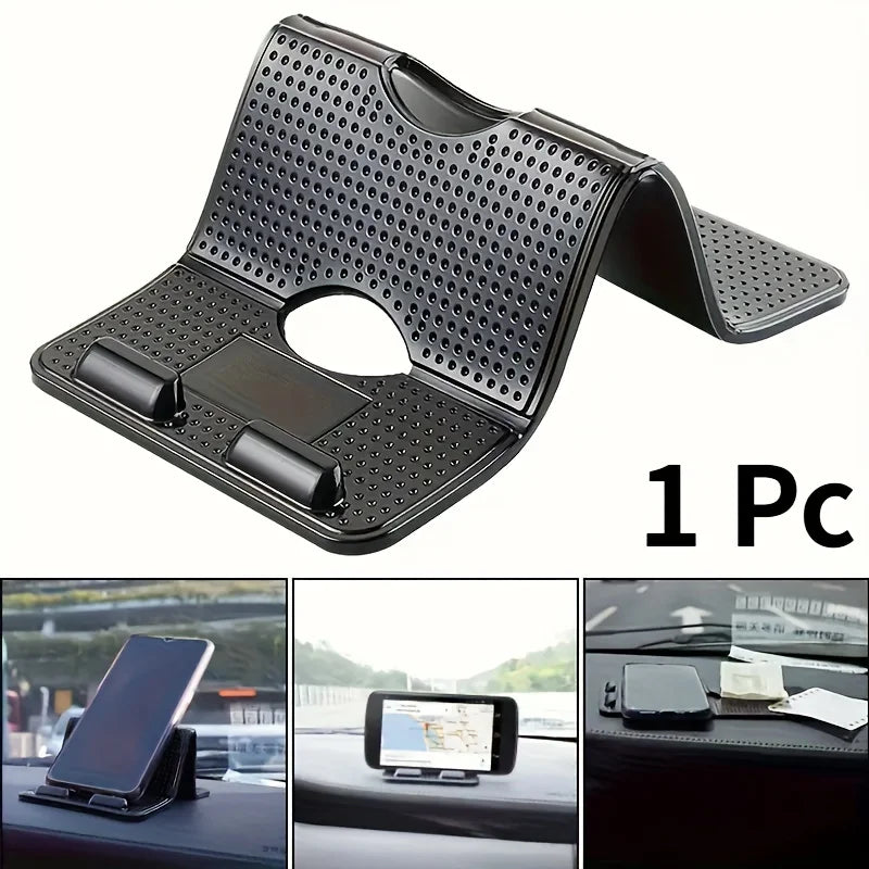 Multifunctional Car Phone Holder - Heat-Resistant, Non-Slip Dashboard/Mount with Safe Grip