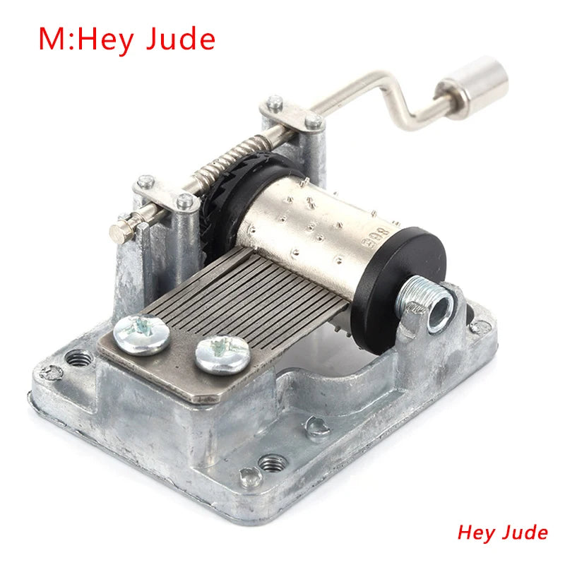 Hand-Cranked Music Box Movement Metal Rocker Mini Diy Gift Music Mechanical Decorative Collectibles For Girl Boy friend