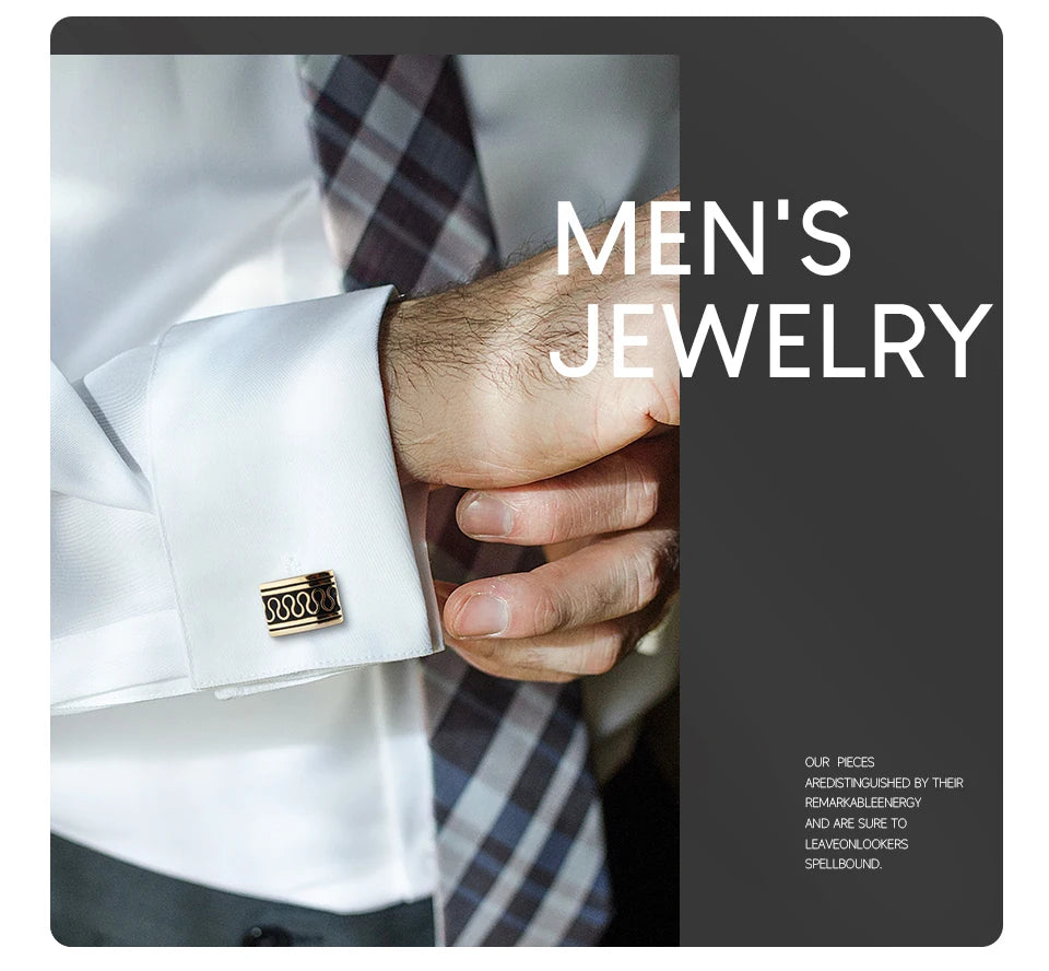 4 Pair Cufflinks For Mens With Gift Box Man Shirt Cufflinks Wedding Guests Gifts Men Gift For Husband Business Tie Clip T0204022