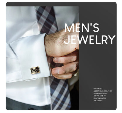 4 Pair Cufflinks For Mens With Gift Box Man Shirt Cufflinks Wedding Guests Gifts Men Gift For Husband Business Tie Clip T0204022