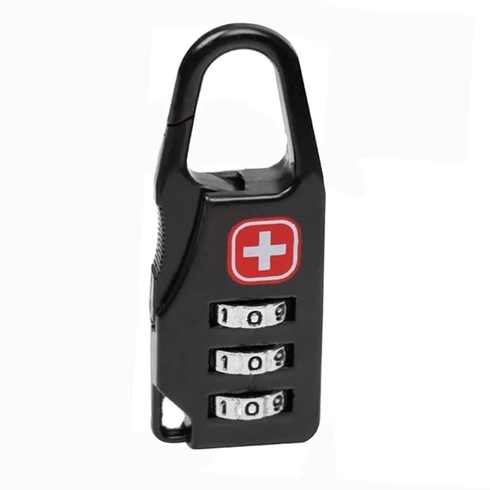 3pcs Outdoor Backpack Handbag Zipper Lock Anti Theft Portable Mini Combination Code Number Lock for Travel Backpack Accessories