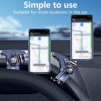 Multi Angle Adjustable Car Mount Holder for Phone Cool Dashboard Clip Universal Rotation Mobile Navigation Stand Car Accessories