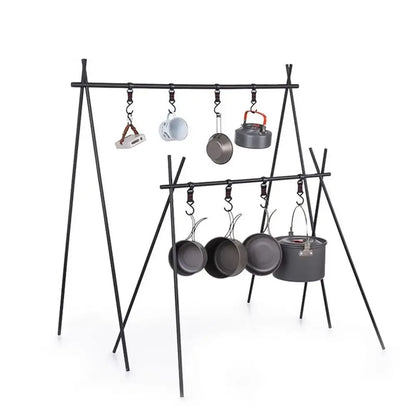 1/5pcs Black Rack Tool Detachable Finishing Hook Pot Pan Hanger Outdoor Camping S-Shaped Hanging Hooks Storage Buckle