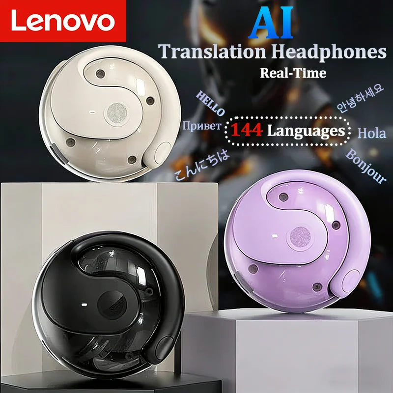 Lenovo OWS Headphones Bone Conduction Earphone Open Ear Sports Bluetooth Headphones Wireless Earbuds With Noise Cancellation