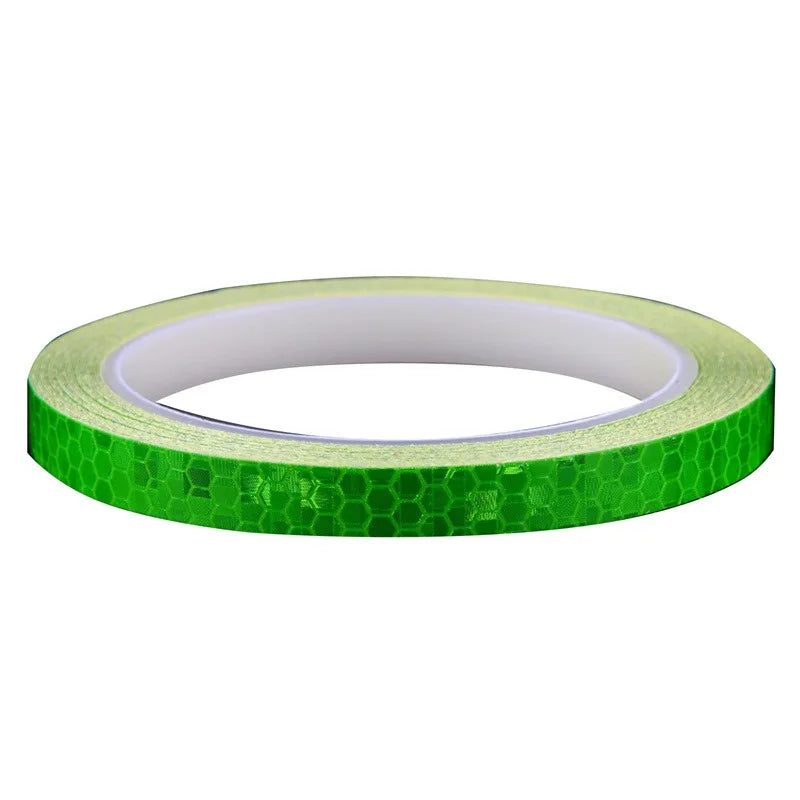 1pc 8m Bike Stickers Reflective Tape Fluorescent DIY Bike Bicycle Strips Cycling Tapes for Bicycle Helmet Motorcycle Scooter