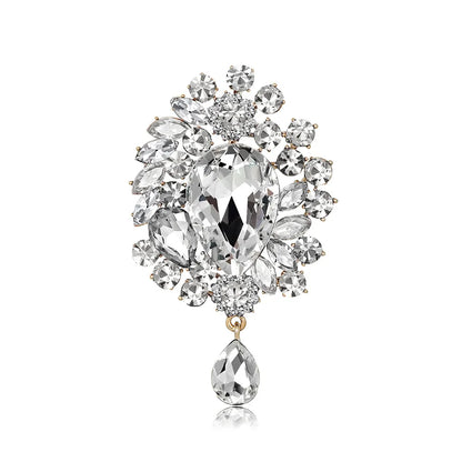 High fashion pins court vintage crystal brooch fashion pendant wedding women's brooch pin jewelry gifts