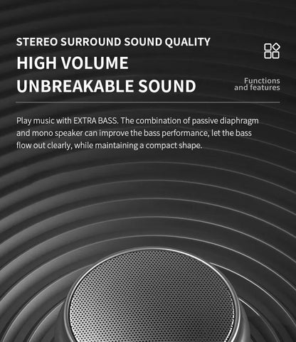 2025 Wireless speaker Bluetooth portable outdoor audio stereo support phone subwoofer MINI portable high quality home speaker