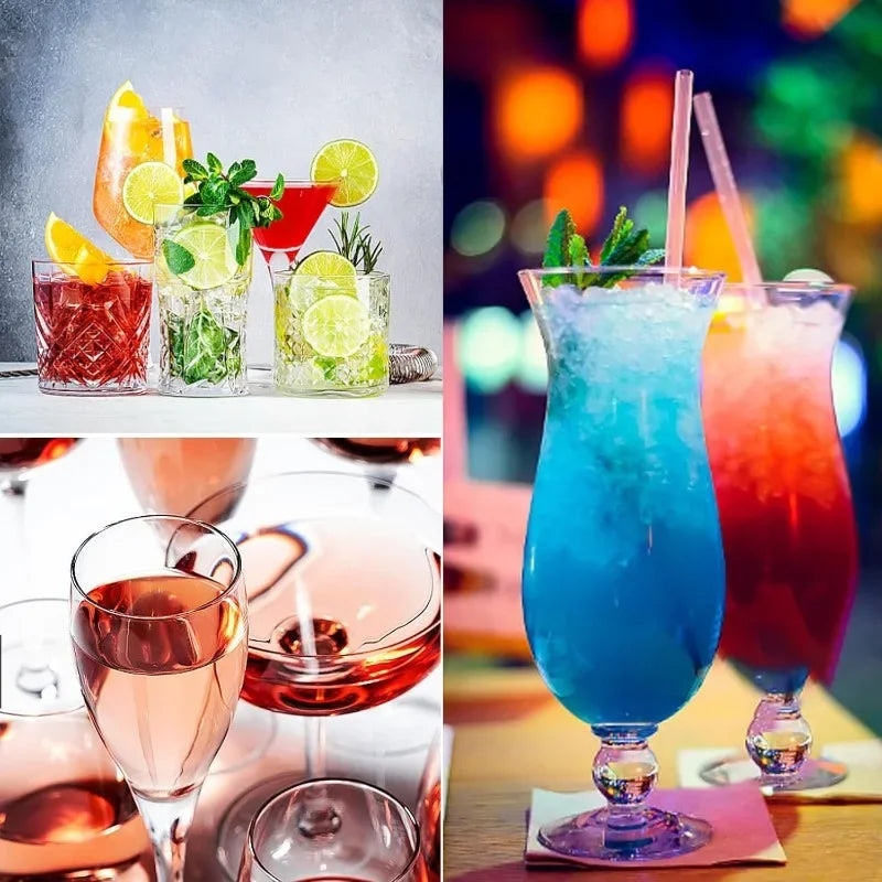 50/1x LED Coaster Sticker Luminous Drinking Glass Cup Pads Lamp Colorful Glowing Wine Bottle Mats Cushion Bars Party Decor Light