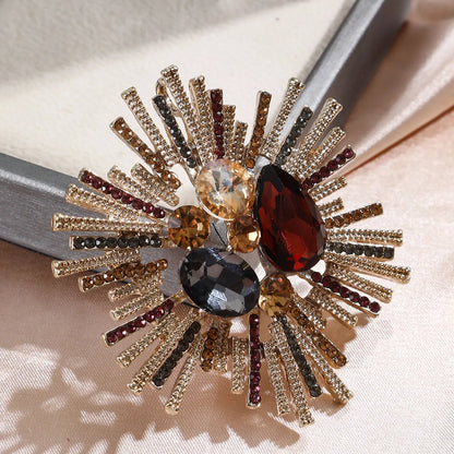 1PC Women's European and American Trendy Atmosphere Droplet brooch Fashion Dressing Banquet Party Festival Gift