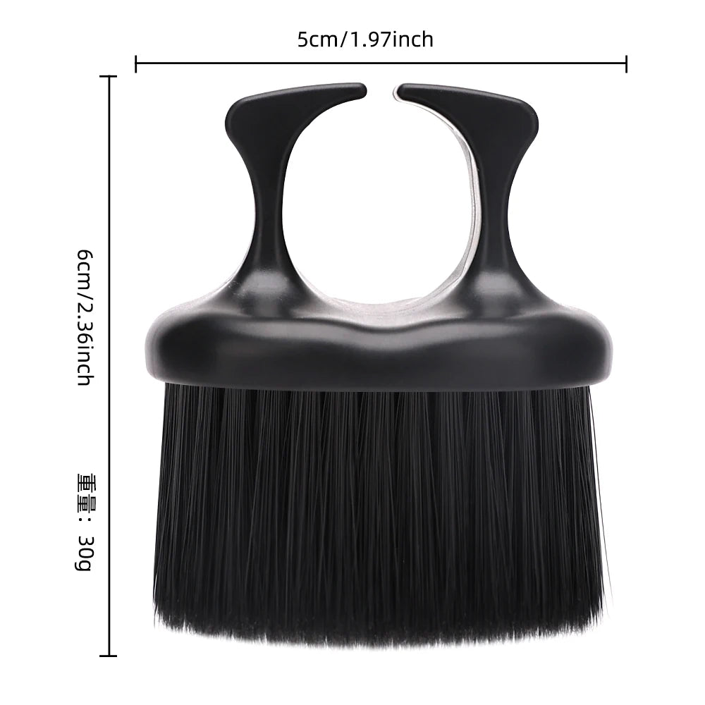 Ring Neck Duster Barber Remove Loose Hair Brush Hair Cutting Brush Soft Hair Cleaning Brush Hairdressing Tools
