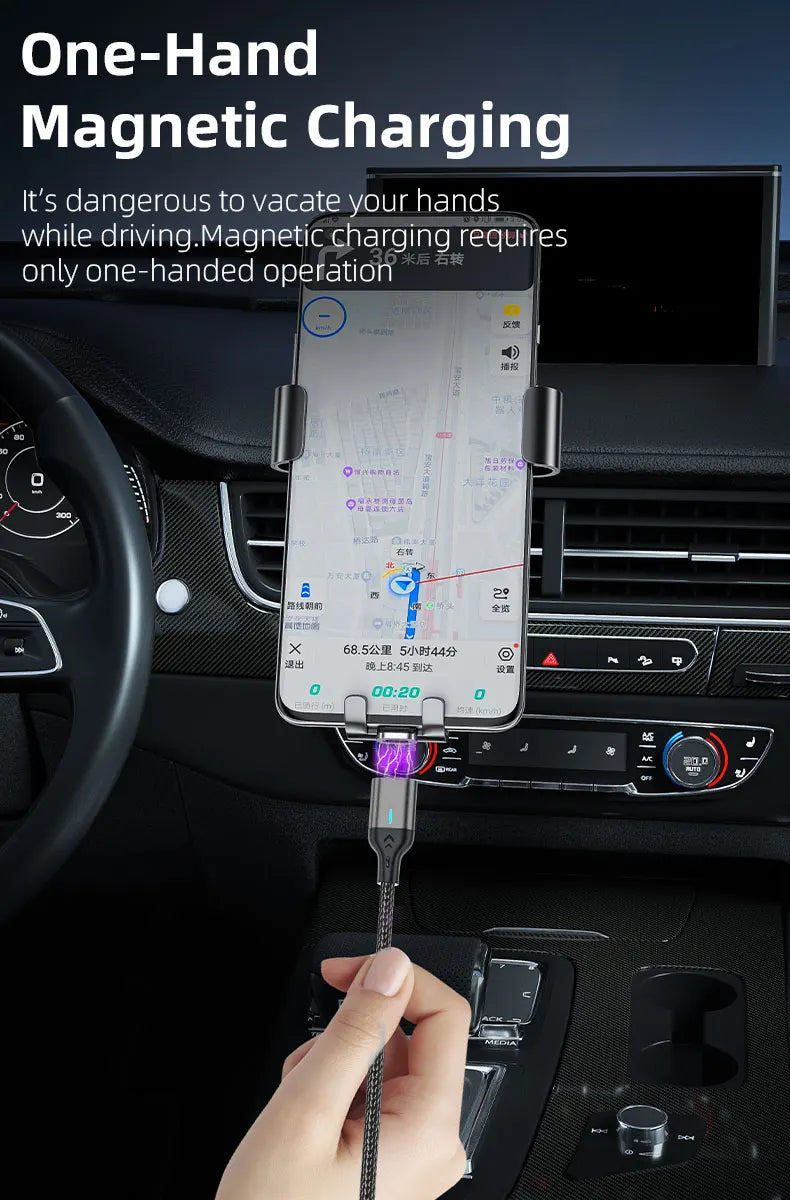 AUFU Magnetic Charge Cable Fast Charging USB Type C Cable for Samsung Xiaomi iPhone Magnet Micro USB Data Quick Charging Wire