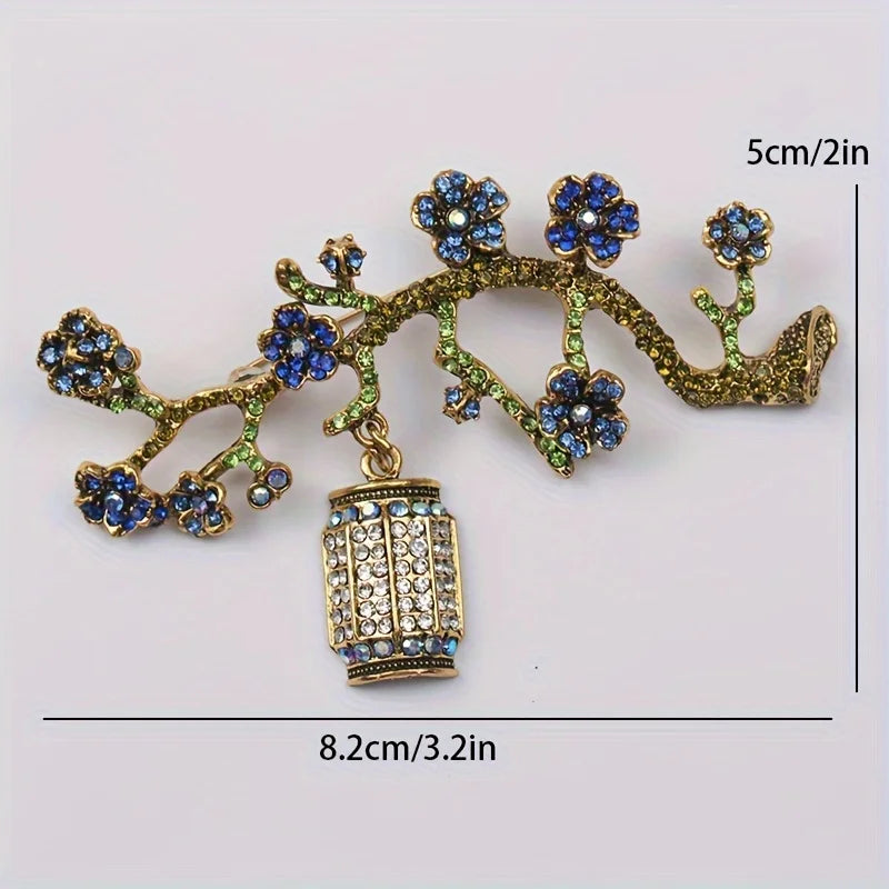 Vintage Style Plum Blossom Brooch Fashionable Women's Clothing Accessory