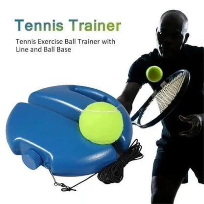 Professional Tennis Training Aids Bases With Elastic Rope Ball Practice Self-Duty Rebound Tennis Trainer Tennis Practice Tool