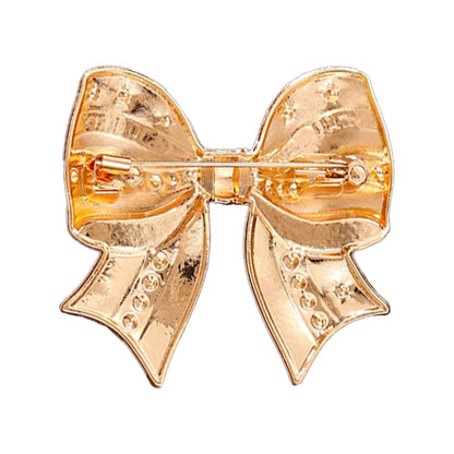 Wuli&baby American Flag Bowknot Brooches For Women Unisex Enamel USA 250 Independence Day Party Office Brooch Pin Gifts