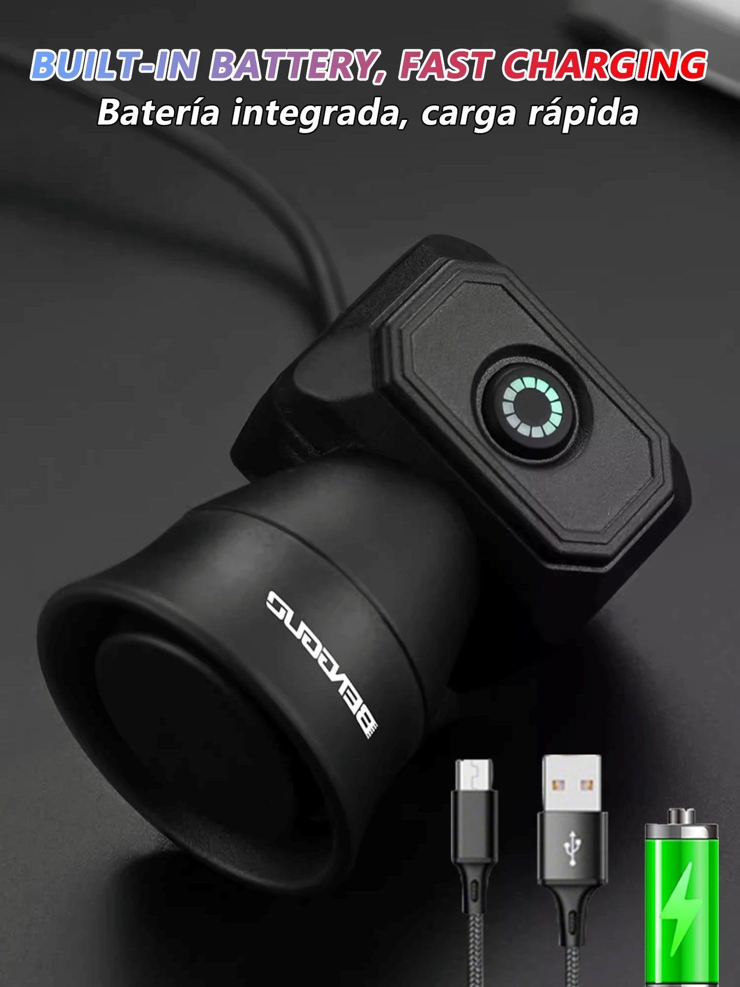 5 Modes Bicycle Horn Mountain Bike Mini Battery Waterproof Electronic Bike Bell Riding Equipment Children's Scooter Accessories