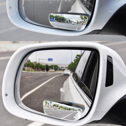 2pcs Car Mirror 360 Degree Wide Angle Convex Blind Spot Mirror Parking Auto Motorcycle Rear View Adjustable Mirror Accessories