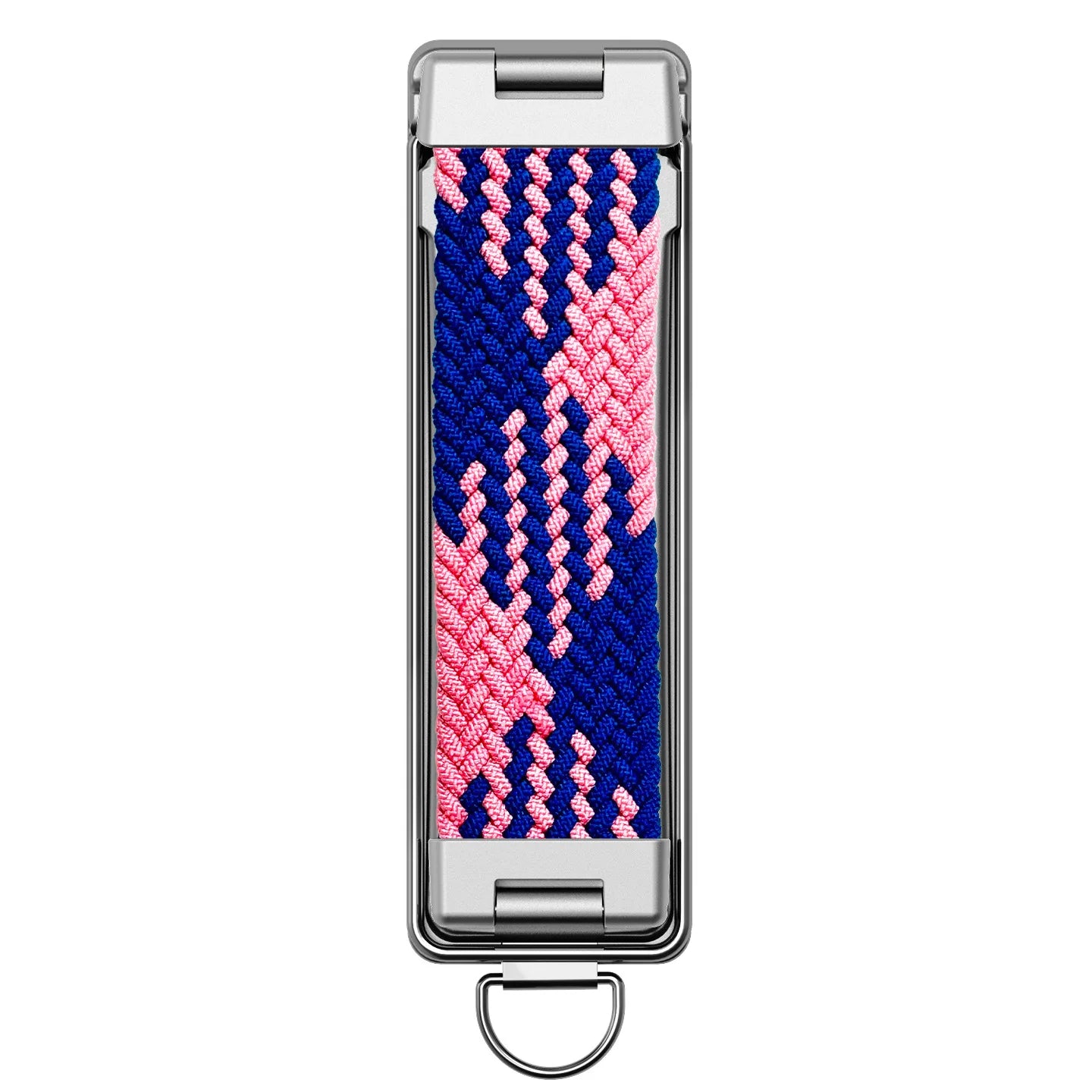 Foldable Sticky Back Phone Stand with Rainbow Strap Breathable Design and Lanyard Hole Multi Functional Portable Holder