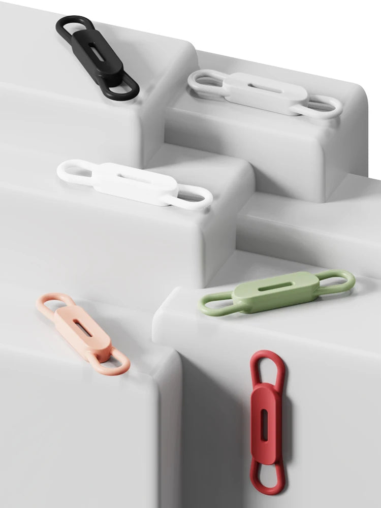 6 Colour Magnetic Pen Holder Office Whiteboard Adhesive Pencil Hooks Adjustable Silicone Magnet Marker Holders for Refrigerator
