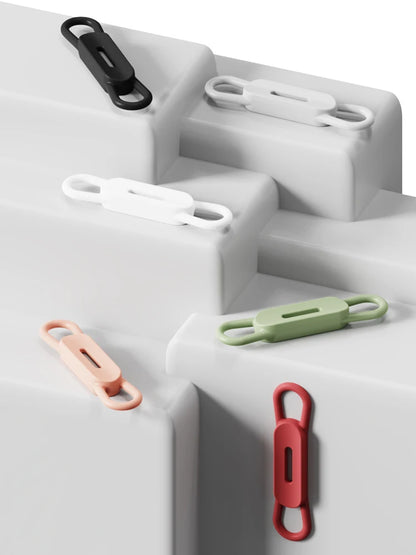 6 Colour Magnetic Pen Holder Office Whiteboard Adhesive Pencil Hooks Adjustable Silicone Magnet Marker Holders for Refrigerator