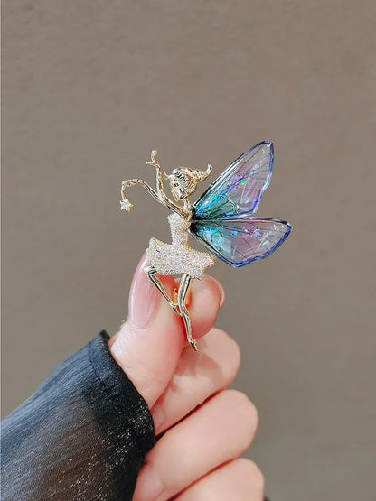 Rhinestone Musical Violin Brooches For Women Unisex Shell Musical Instrument Pins Backpack Decoration Clothes Accessories