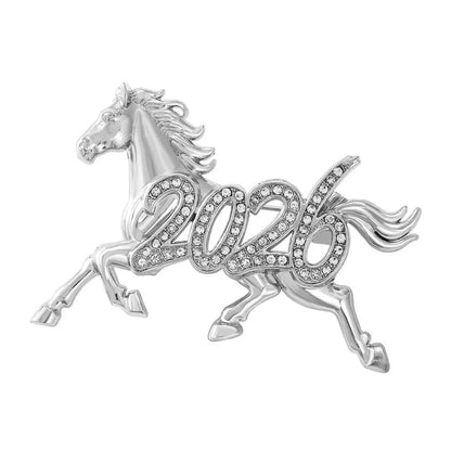 SKEDS Zodiac Horse Year Series Brooch High-End Luxury Chinese Style 2026 Birth Year Accessory Exquisite Animal Pin Gift