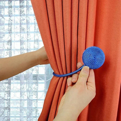1pc Magnetic Curtain Tieback Clip Room Accessories Curtains Holder Buckles Rope Strap Home Decor