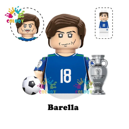 Kids Toys Football Stars Building Blocks Sport Player Mini Action Figures Toys For Boys Christmas Gifts