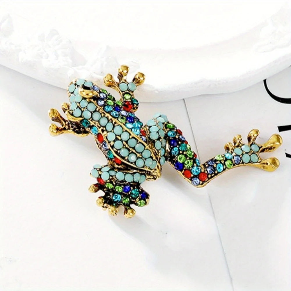 Baroque Luxury Frog Collection: Brooches and Pins for Men and Women, Jewelry, Fashion Accessories, and Party Gifts