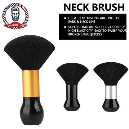 Ring Neck Duster Barber Remove Loose Hair Brush Hair Cutting Brush Soft Hair Cleaning Brush Hairdressing Tools
