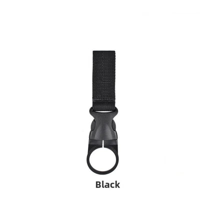 Webbing Water Bottle Holder Climbing Carabiner Belt Backpack Hanger Hooks Clip Multifunction Water Bottle Nylon Buckle Hook Clip