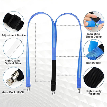 glowing Men's LED suspenders and luminous Bow Tie Adjustable Elastic Flashing Led Clothing for nightclub Party supplies