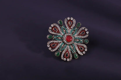 Baroque Classic Crystal Badges Brooch For Women Men Retro Rhinestone Pin Accessories