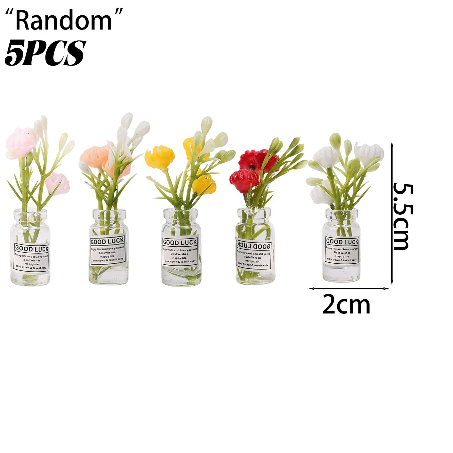 1/30Pcs Cute Mini Fridge Magnet Mini Small Vase frigerator Home 3D Vase Artificial Flower Magnet Kitchen Decoration Accessories
