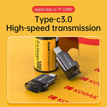 Kodak Type-C Micro SD Card Reader TF Memory Card High-speed Transmission Adapter