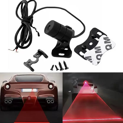 1-6Set Car Auto LED Laser Fog Light Vehicle Anti-Collision Taillight Brake Warning Lamp Anti-Collision Car End Rear Tail Fog