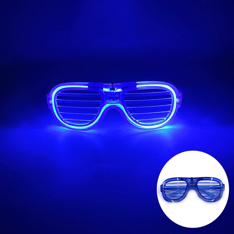 New Cool Wireless Glowing LED Light Up Glasses For Rave Festival Party Luminous Neon Mosaic Sunglasses club disco Eye Glasses