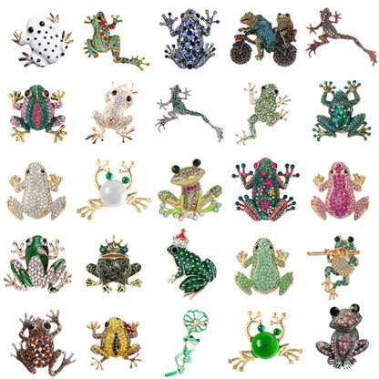 Baroque Luxury Frog Collection: Brooches and Pins for Men and Women, Jewelry, Fashion Accessories, and Party Gifts