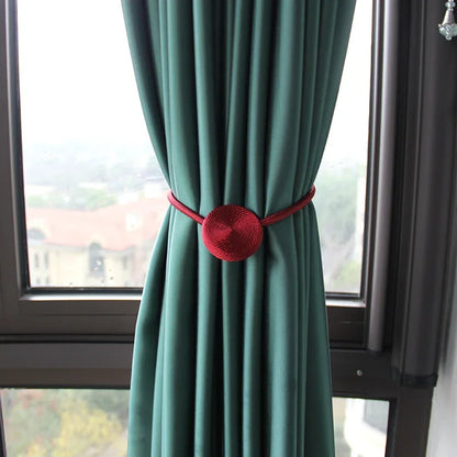 1pc Magnetic Curtain Tieback Clip Room Accessories Curtains Holder Buckles Rope Strap Home Decor
