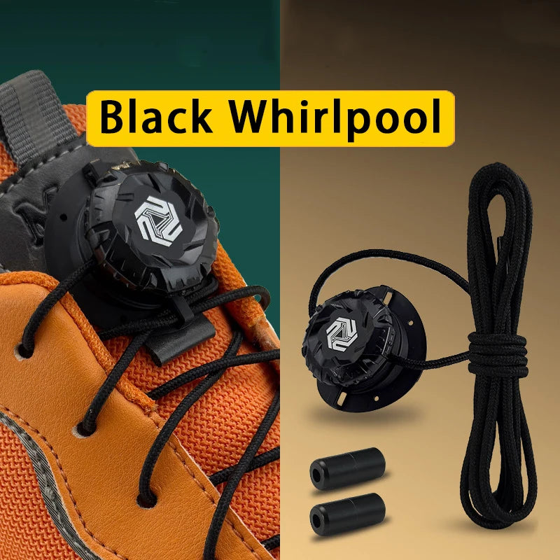 Fashion Swivel Buckle Laces Automatic Shoelace Without ties Kids Adult Sneakers No Tie Shoe laces Shoe accessories 1Pair/2Pair