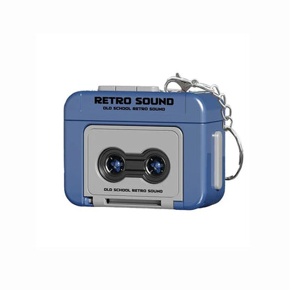 1Pcs Retro Recorder Keychain 15S Recorder Cassette Tape Keyring Student Bag Pendant Couple Friends Gift